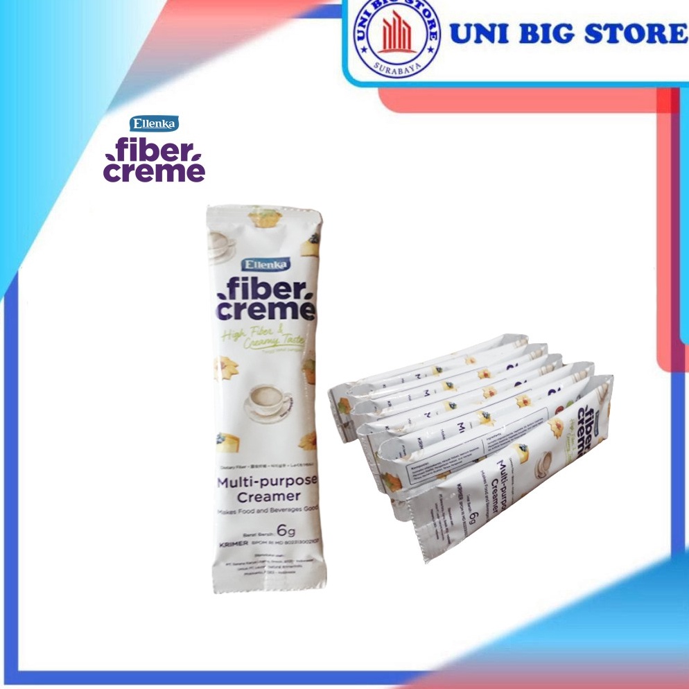 

R33ady Ellenka Fiber Creme Multi Purpose Creamer 6 gr 10 Sachets Krimer Susu Santan Stock Terupdate