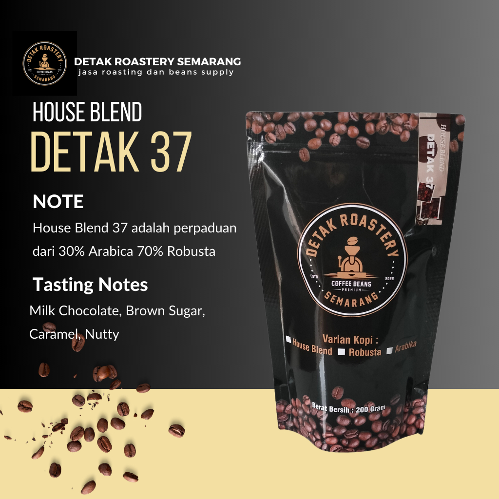 

Kopi House Blend (Detak37) * Tersedia bentuk Biji/Bubuk