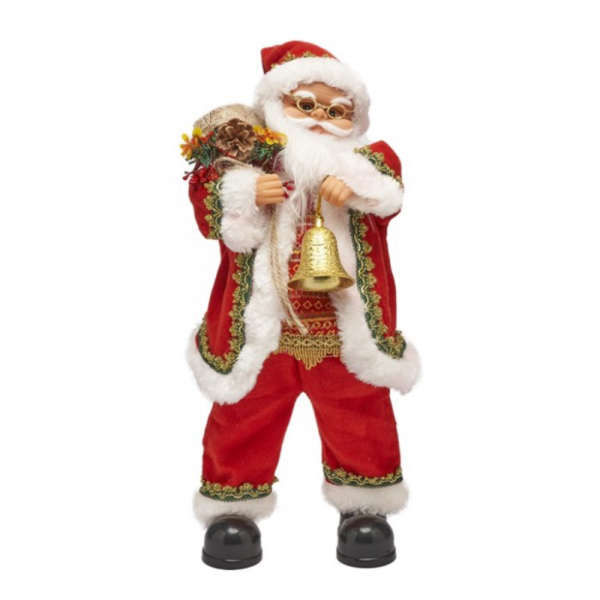 Jual Boneka Santa Elektrik Gerak Lampu Musik 5 Pajangan Hiasan Kado Natal - Jubah Merah Berkualitas