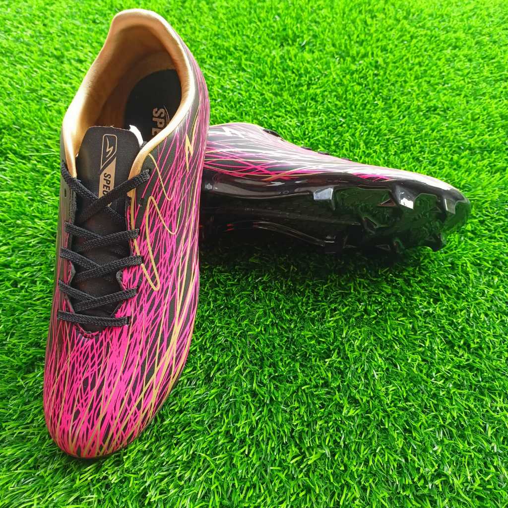 SPECS SEPATU SEPAK BOLA ALPHA NERVE CORE FG NEUTRAL BLACK FROSTED ORI