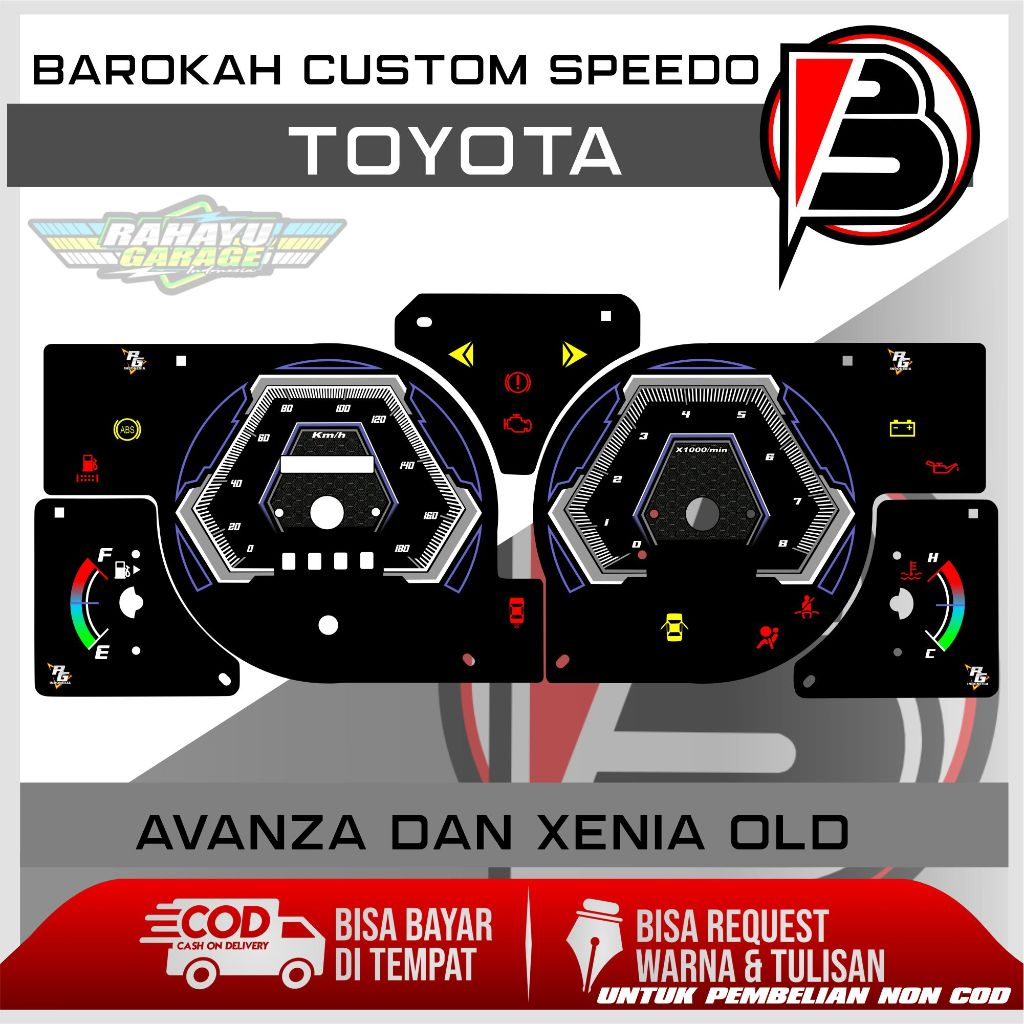 papan speedometer custom avanza dan xenia old panel spido meter custom avanza dan xenia old