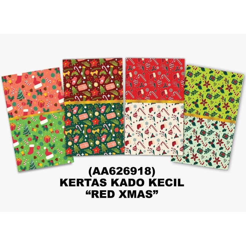 

Kertas Bungkus Kado Natal / Christmas Gift Wrap (1 pack = 50 lembar)