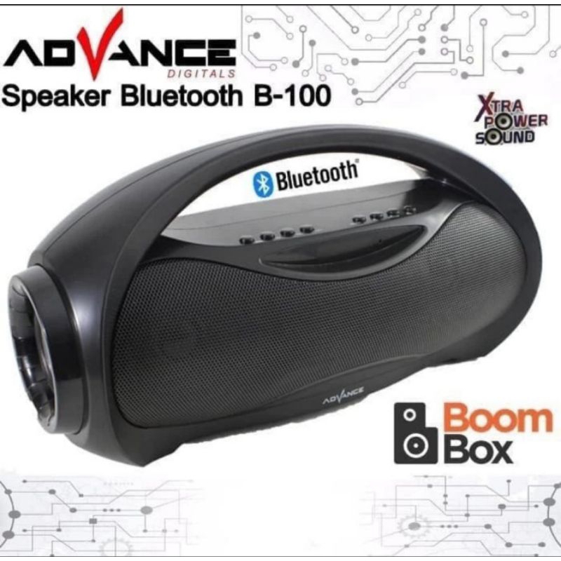 SPEAKER ADVANCE B100 - SPEAKER PORTABLE - SPEAKER BLUETOOTH ADVANCE - SPEAKER MURAH - SPEAKER COMPO 