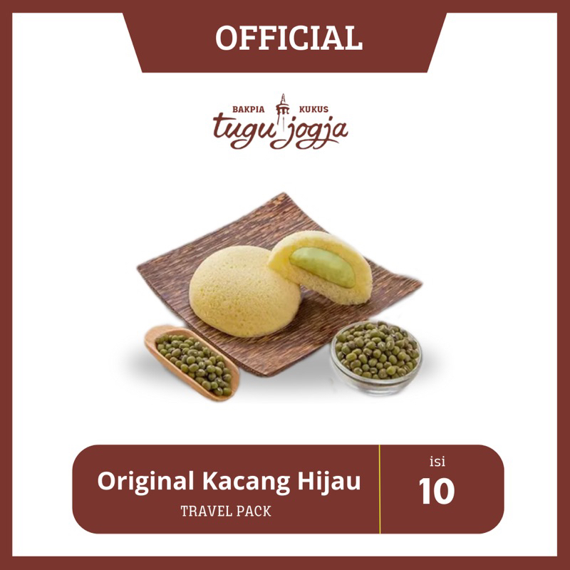 

Bakpia kukus tugu jogja kacang Hijau