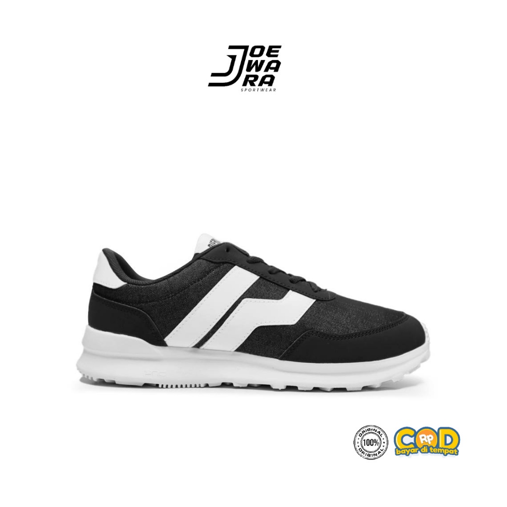 SEPATU PIERO CITY CORE BIG LOGO BLACK WHITE SEPATU CASUAL SNEAKERS ORIGINAL