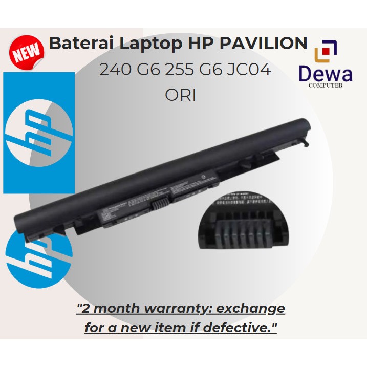 Baterai Laptop HP JC04 240 G6 255 G6 250 G6 240-G6