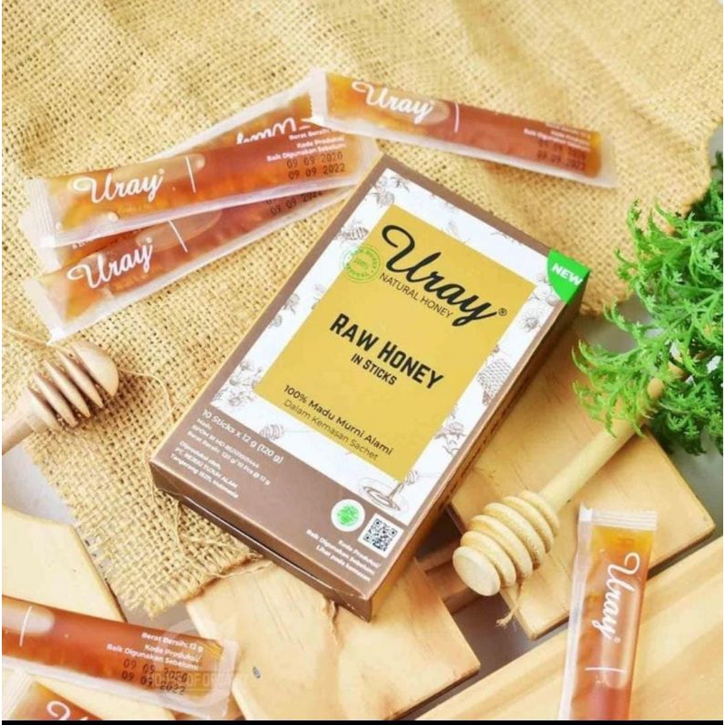 

Uray Natural Raw Honey In Stick 120gr/Madu uray kemasan box 120gr