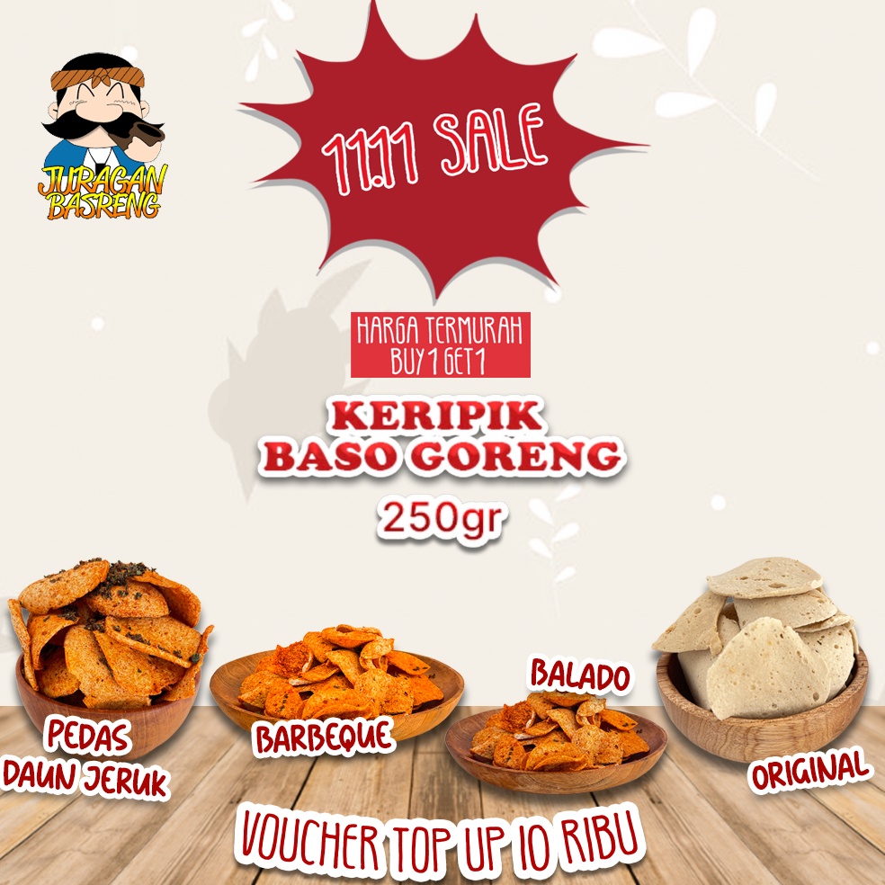 

81 Keripik Basreng 250 gram 40
