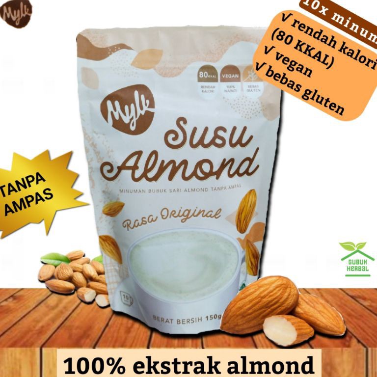 

Terkini➺ Mylk Susu Almond Bubuk Tanpa Ampas 10 x Minum 150 gram Laris ∇