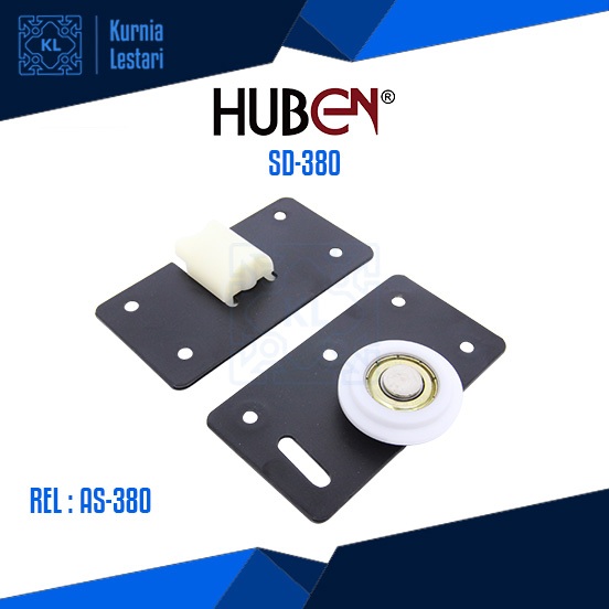 HUBEN SD-380 / Roda Sliding Lemari HUBEN SD380 (Rel AS-380)