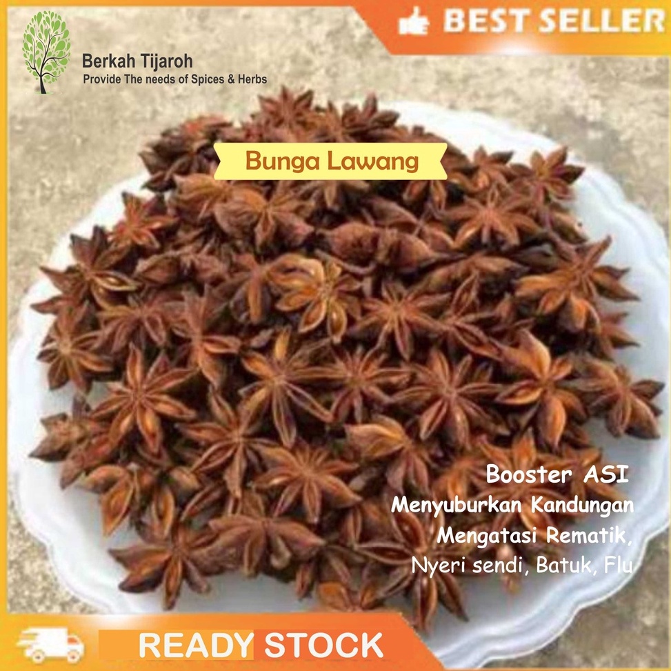 

[COD CK67] BUNGA LAWANG /PEKAK / STAR ANISE btfbr