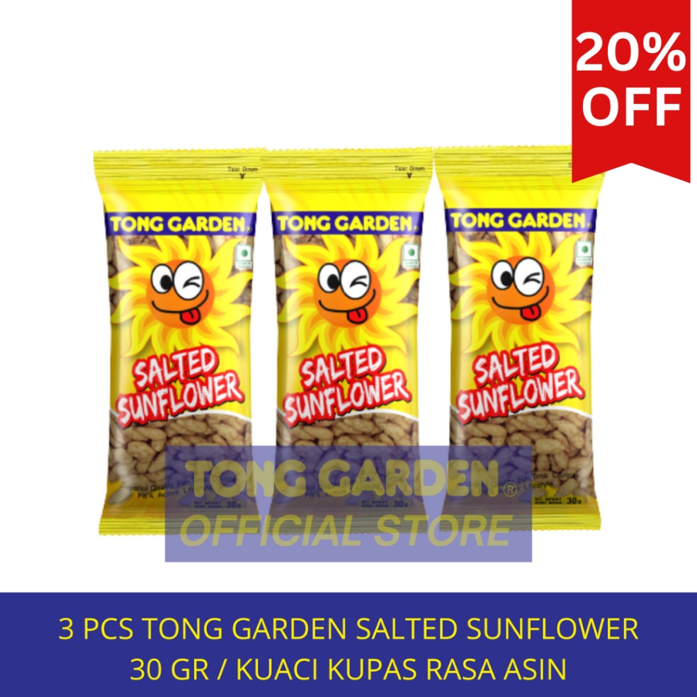 

Best Seller➫ 3 PCS - Tong Garden Salted Sunflower 30 gr rwlzl