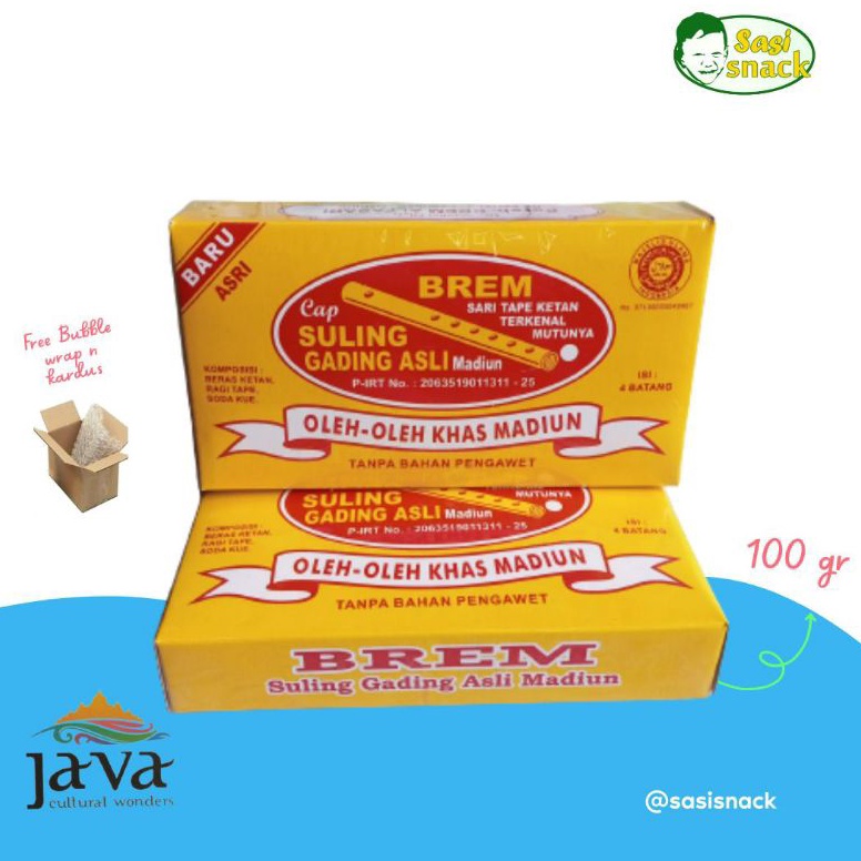 

Sup33r Pr0mo BREM Suling Gading Jumbo Khas Madiun 100 gr New Product