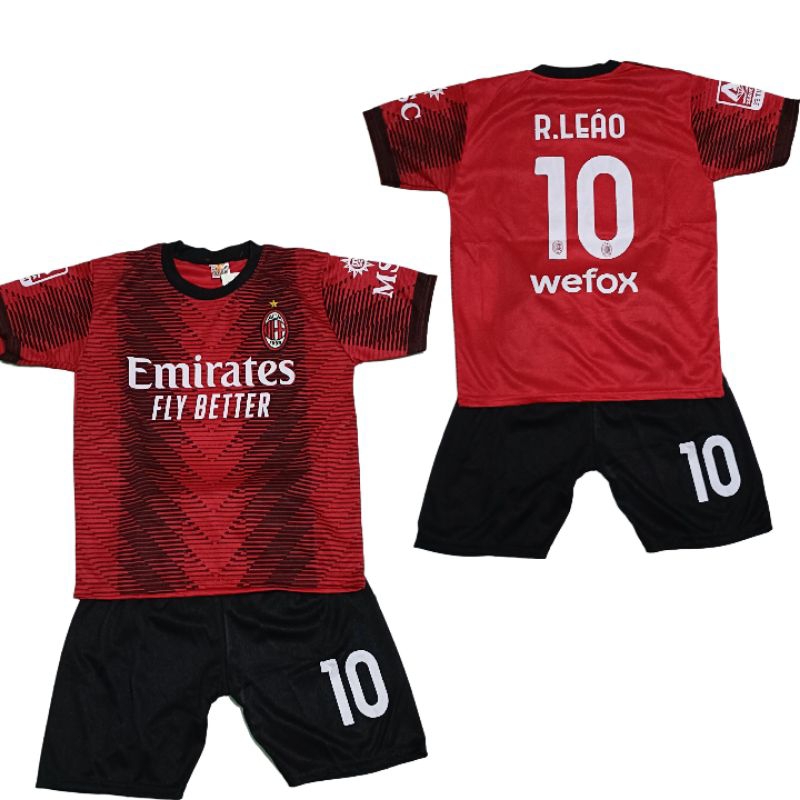 stelan baju bola anak AC-Milan terbaru