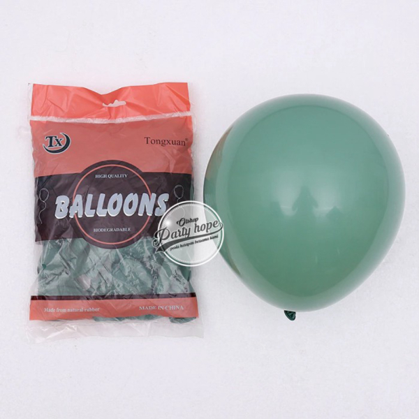 Jual balon latex Retro isi 100 / balon latex retro Vintage 100/ balon dekor - Sage Grem Diskon