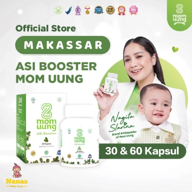 Makassar  MOM UUNG ASI BOOSTER / PELANCAR ASI 30 Kapsul / 60 Kapsul NATURAL HALAL BPOM