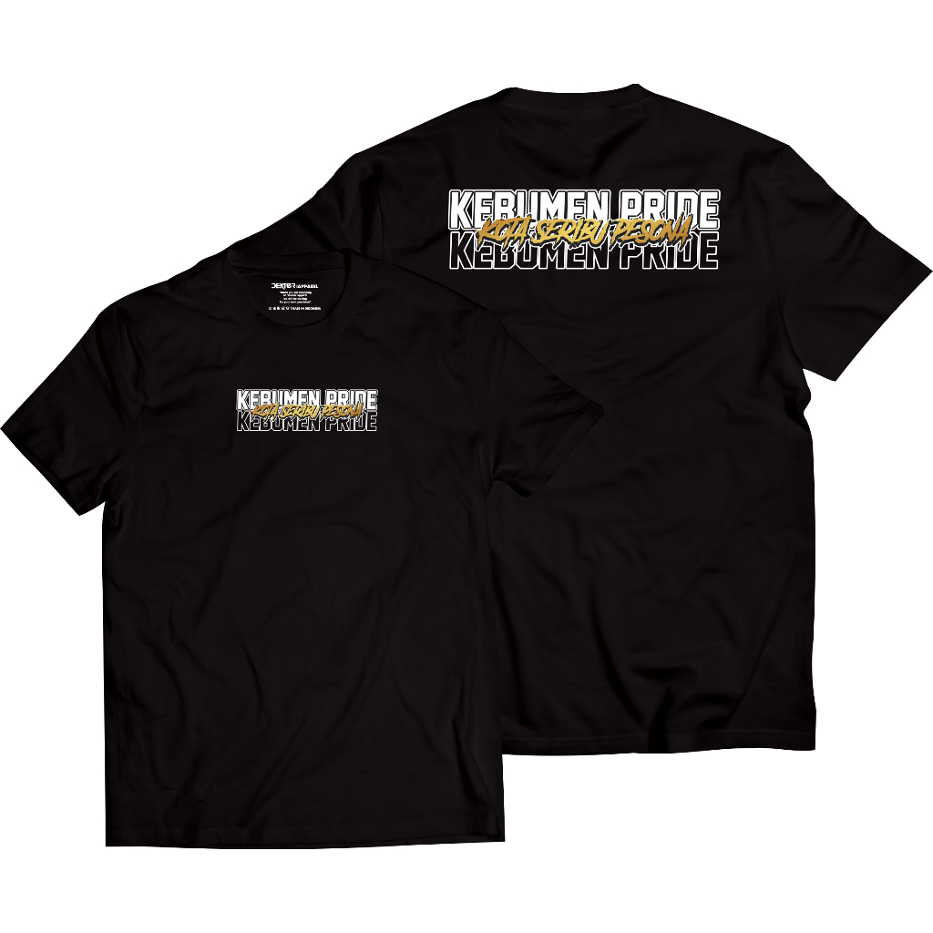 Kaos Kebumen Tshirt Kebumen Pride Gold Version