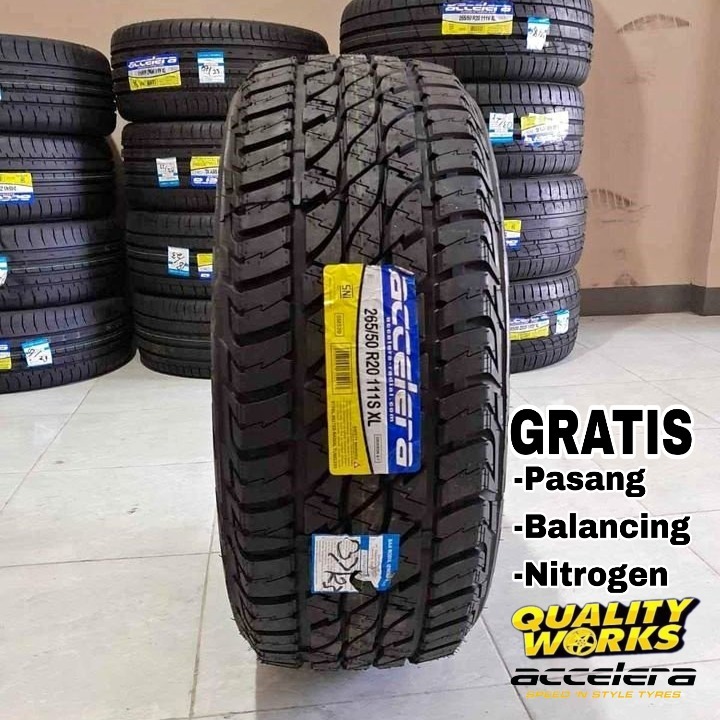 BAN MOBIL MURAH RING 20 ACCELERA 265 50 R20 OMIKRON AT PROMO BAN 265/50 R20
