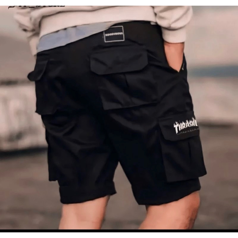 Celana cargo pendek pria stayle kasual size 27-36  Pinggang rip Termurah