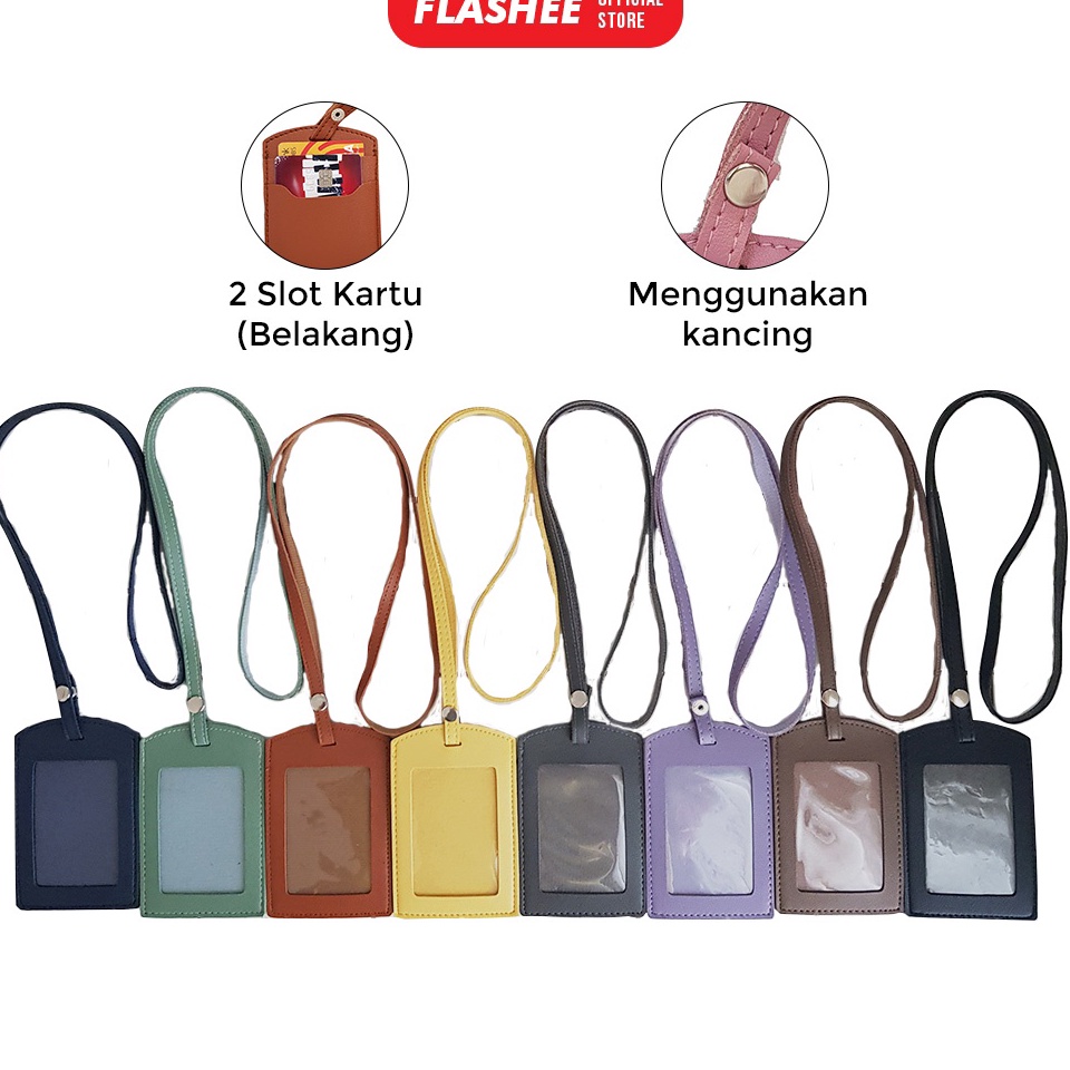 

ID Card Tag Kancing Name Tag Kancing ID Holder Card Kancing Kulit Lanyard Kancing Termurah PU Leather Lanyard NameTag ID Stok Banyak (⌒