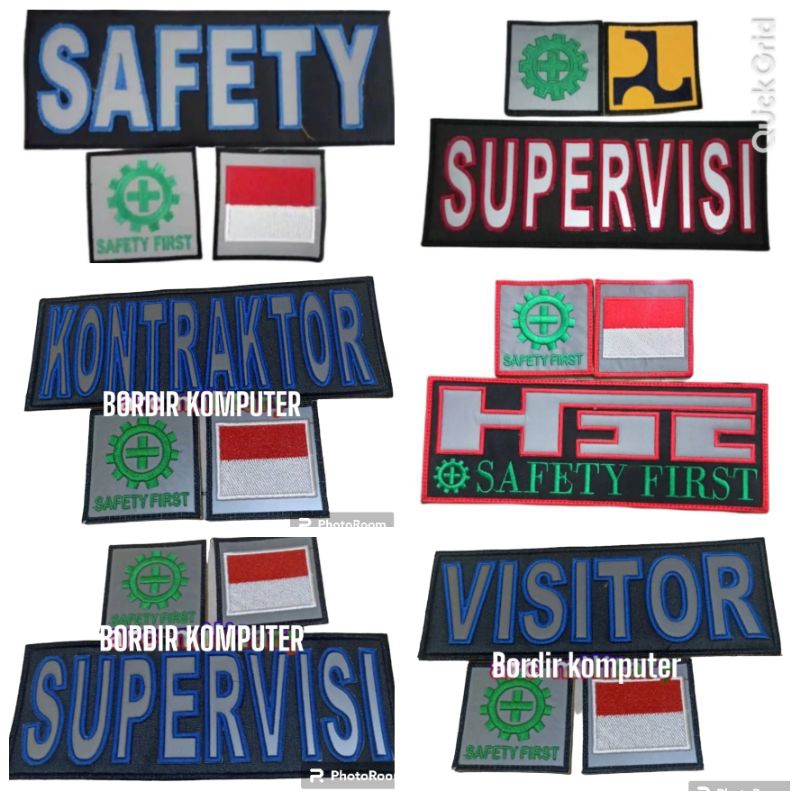 Logo safety,lambang k3 ,atribut HSE,lambang bendera, Logo pupr