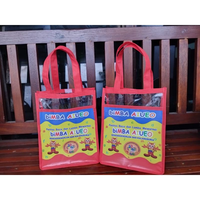 TAS KANTONG BIMBA CALISTUNG/SOUVENIR BIMBEL AIUEO