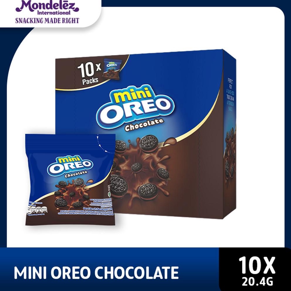 

[COD 992] Mini Oreo Biskuit Chocolate Pcs 20.4g Untuk Traveling X10 52