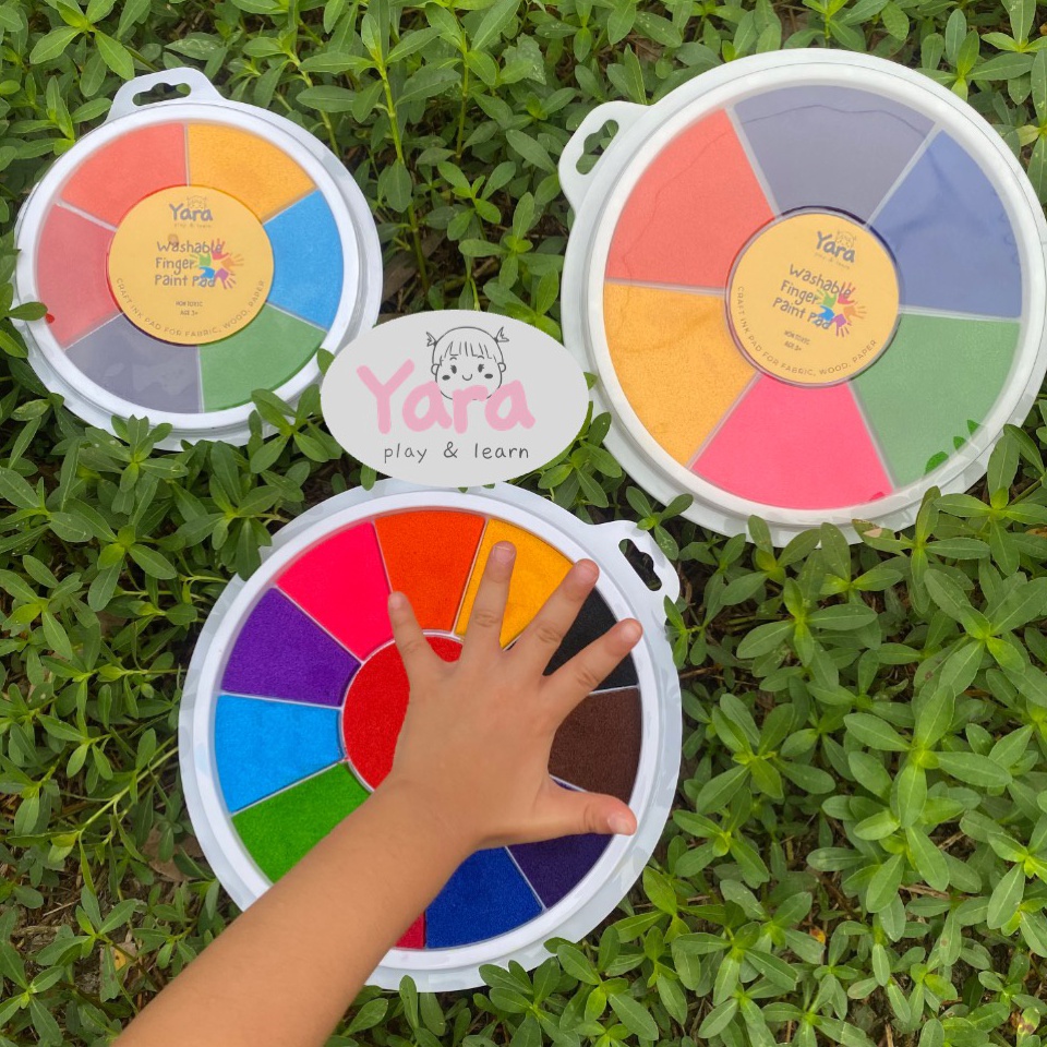 

99 Yara Jumbo Washable Finger Stamp Pad Hand Paint for Craft and Sensory Play Bantal Cap Jari Tangan Hot Sale