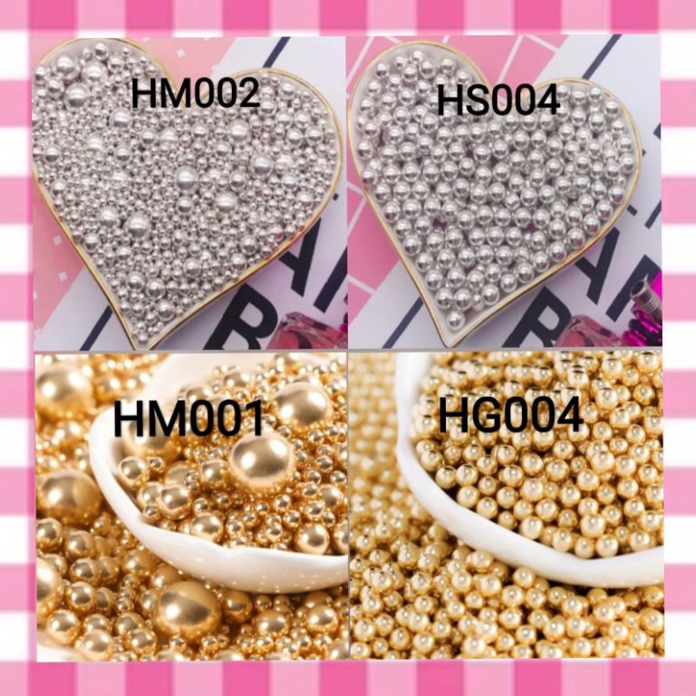 

Big Sale➮ 25gr mutiara edible hiasan cake gold dan silver sprinkel topper Produk