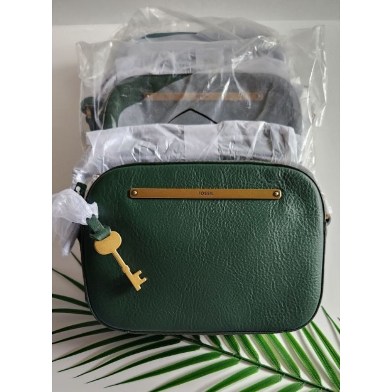 Fossil Liza Camera Bag Pine Green