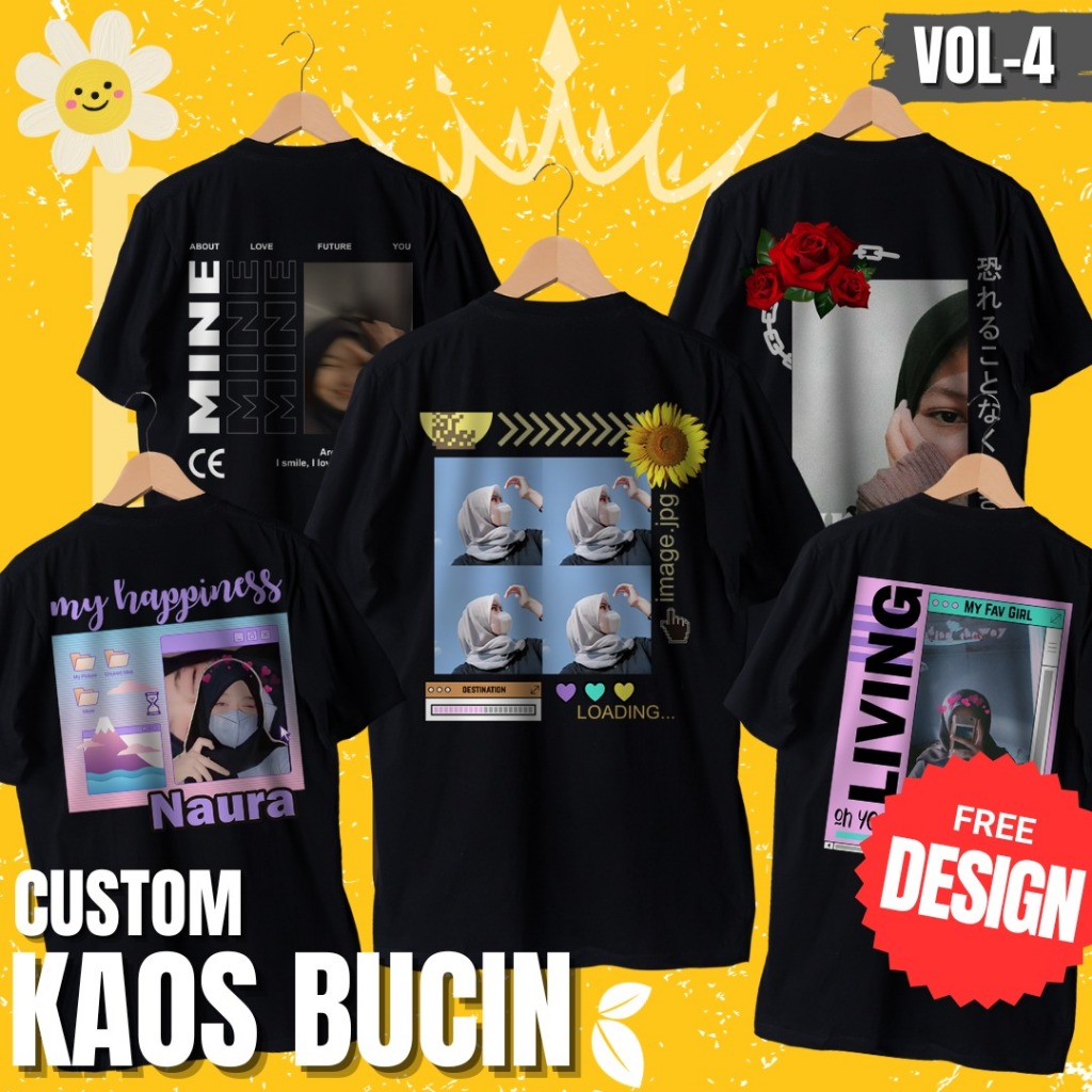KAOS FOTO STREETWEAR CUSTOM FOTO PACAR VOL 4