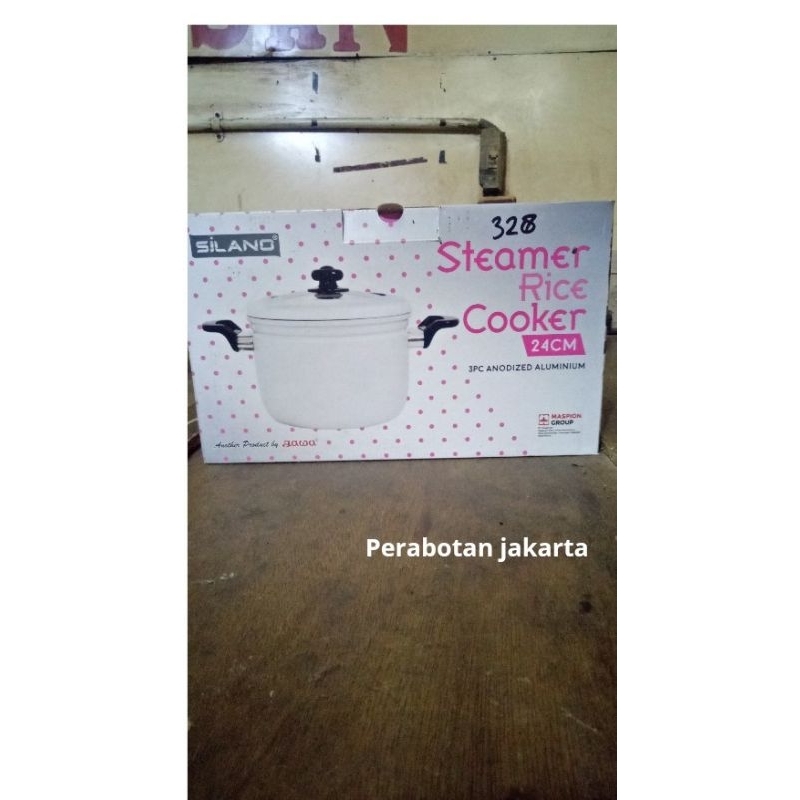 steamer rice cooker/steamer rice cooker maspion jawa /panci kukus jawa /langsang silano/steamer rice