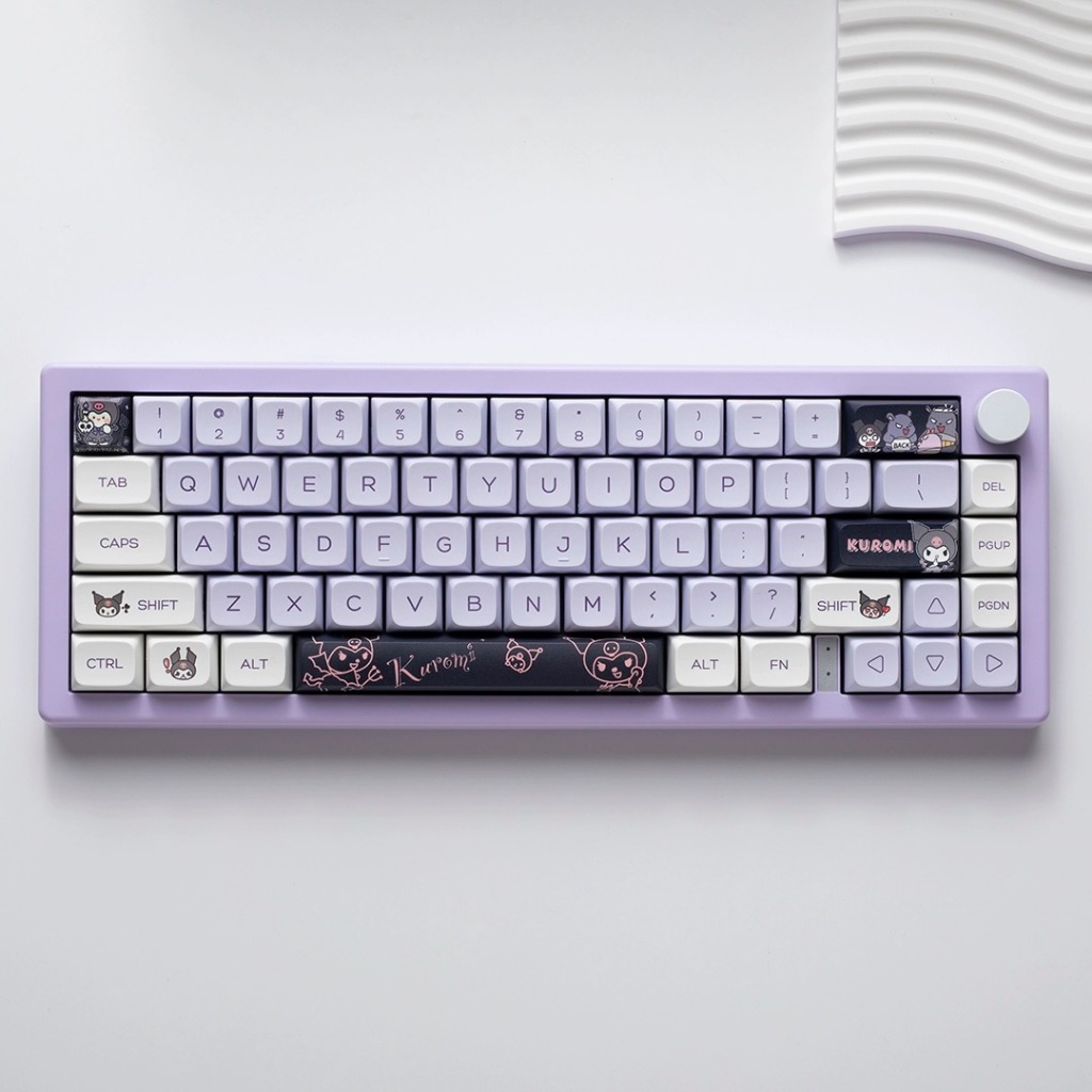 Zifriend Kuromi 146 Key XDA Profile PBT Dye-sublimated Keycaps Set Mechanical Keyboard Keycaps