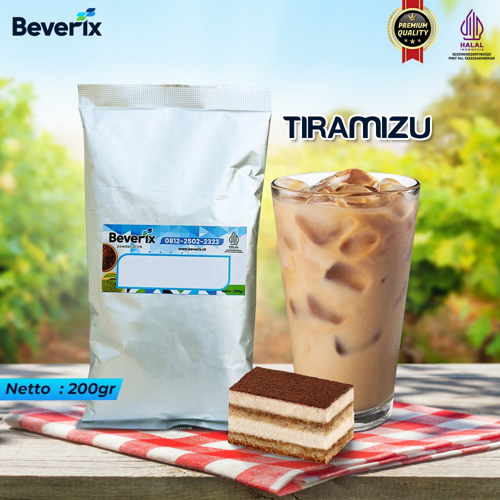 

Serbuk Minuman Kopi Ala Cafe Tiramizu Beverix Powder Drink Kemasan 200 gram