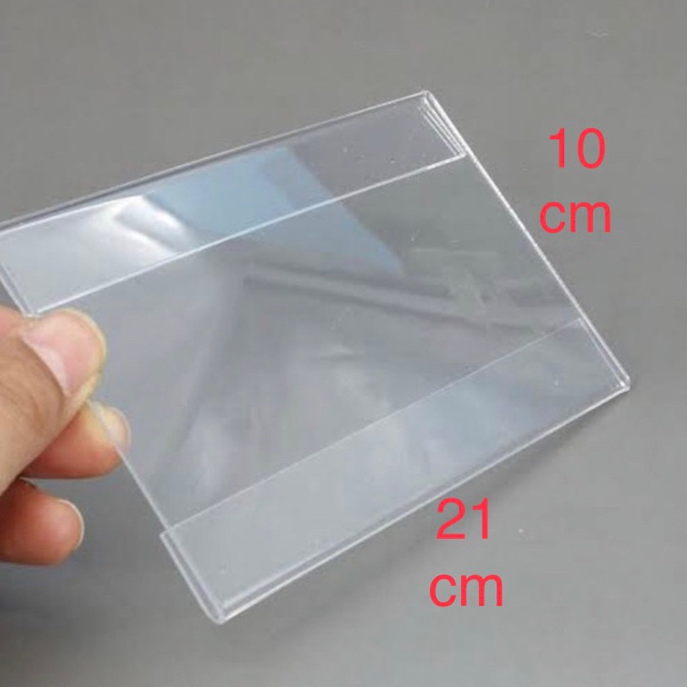 

[Produk VU80] acrylic price tag/label nama/ label produk/ label tag 2mm ukuran T 10 cm x P 21 cm Produk