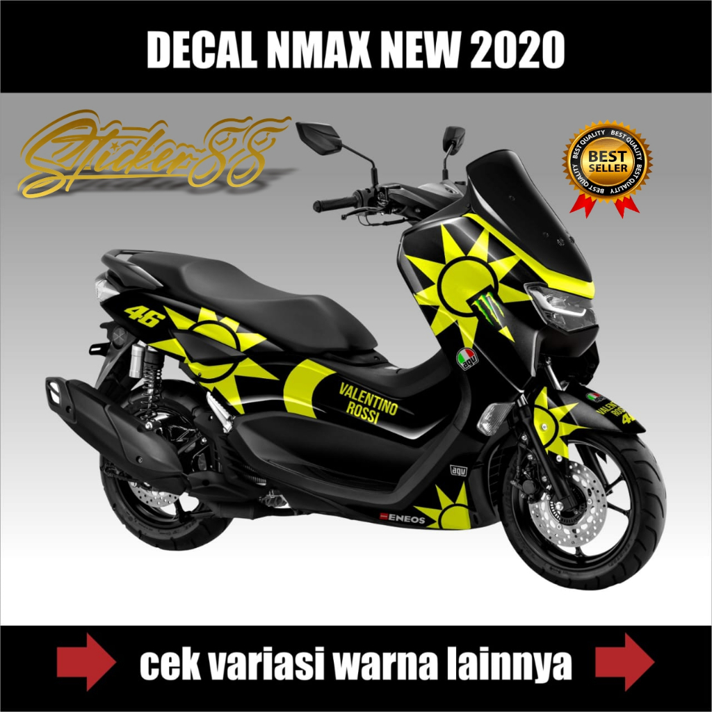 STICKER DECAL NMAX 2020 GRAFIS VALENTINO ROSSI / DECAL NMAX 2020 FULL BODY VALENTINO ROSSI