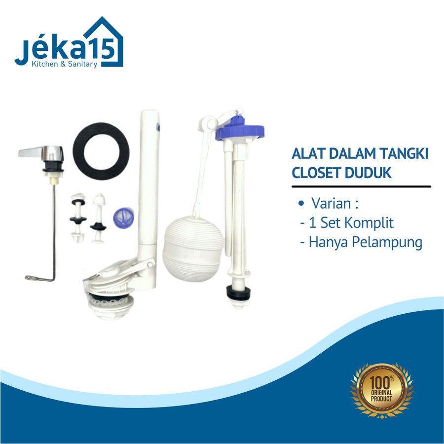 ALAT DALAM TANGKI CLOSET DUDUK | SPAREPART CLOSET FLUSH SAMPING