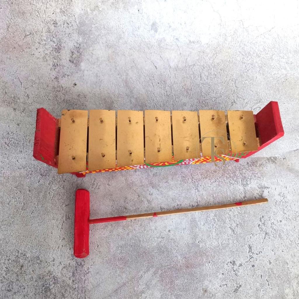 Gamelan Gambang Mini Saron Motif + Pentungan / Gamelan Anak /Gamelan Gambang Jawa Kecil