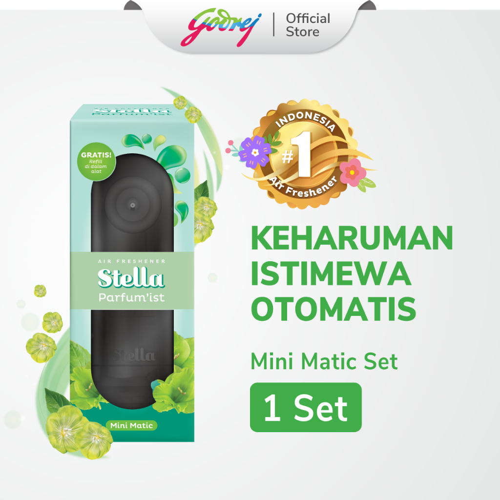 Stella Mini Matic Parfum'ist Set (Free Refill) - Pengharum Ruangan Otomatis