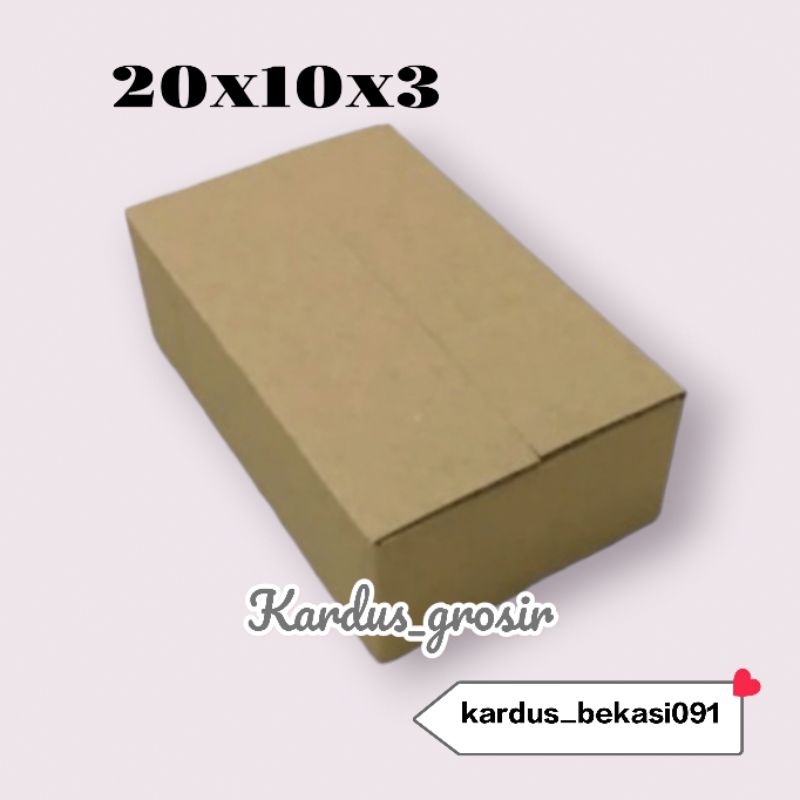 

kardus box packing 20x10x3