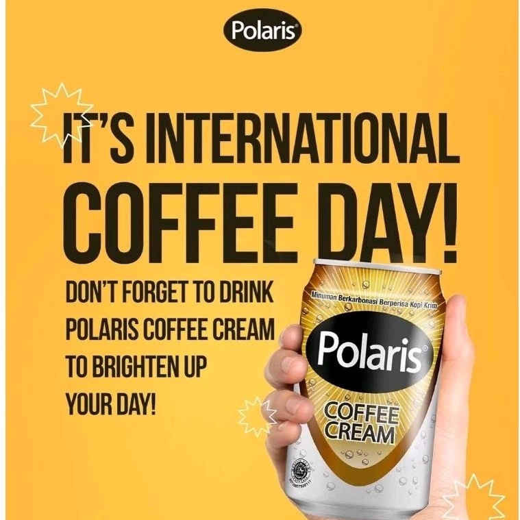 

POLARIS SODA ASLI INDONESIA Kaleng 330 ml Coffe cream Soda Sarsa Soda