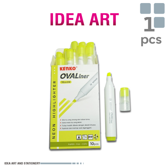 

Kenko Neon Higlighter Ovaliner Warna yellow