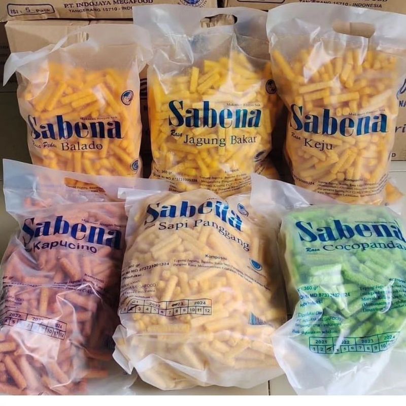 SABENA SNACK 1 DUS ISI 5 BAG JUMBO | SABENA STIK KARTON