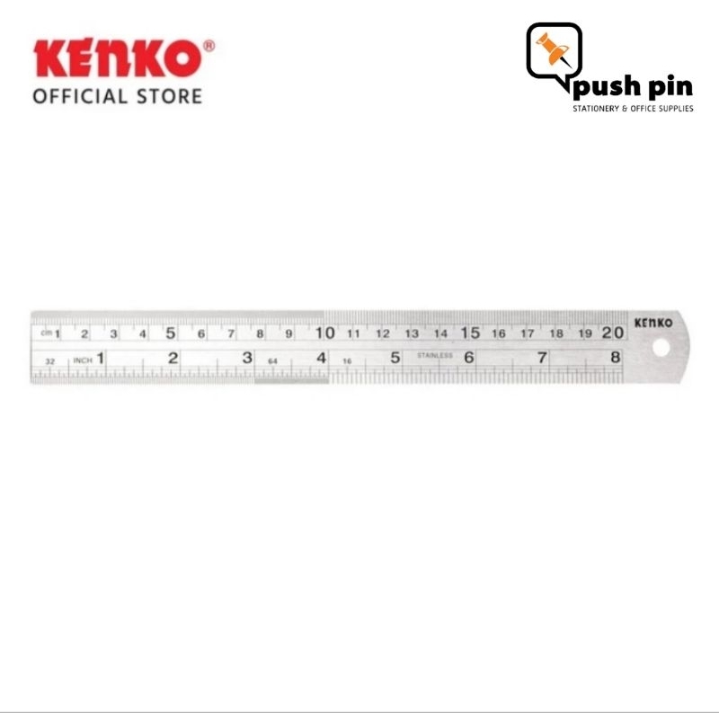 

KENKO STAINLESS STEEL RULER / PENGGARIS 20CM / ALAT MENGGARIS (20cm)