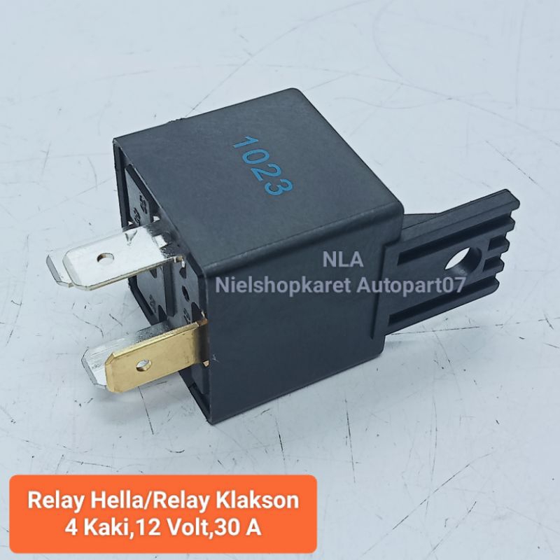 Relay Hella Kaki 4,12 Volt,30 Ampere Relay klakson Relay lampu