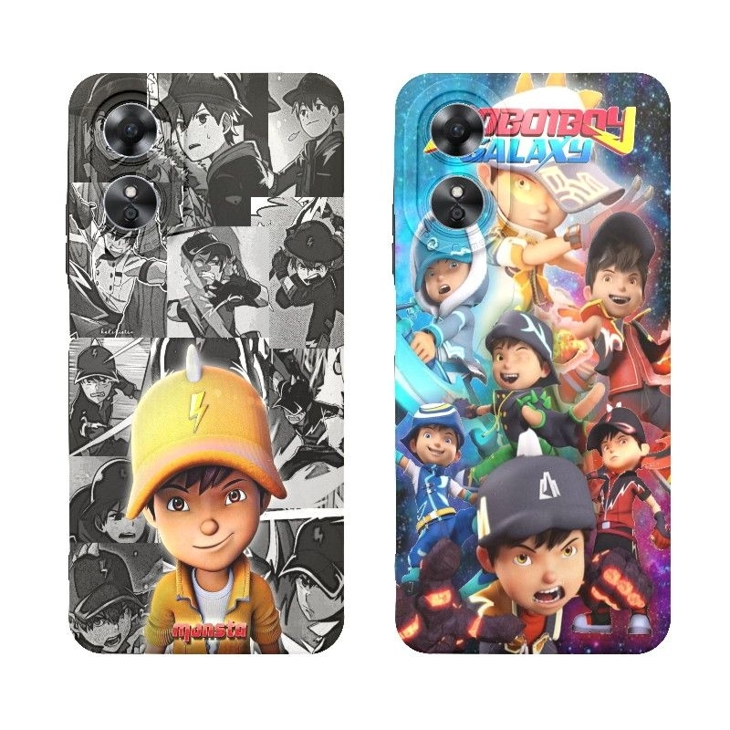 Softcase Hp Oppo A58 A78 A17 Case Boboiboy Oppo Pro Camera Pelindung