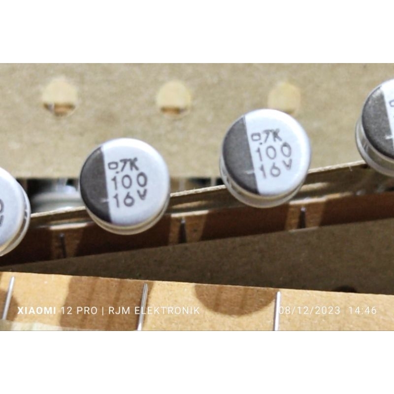 elko SMD 100uf 16v kaki panjang