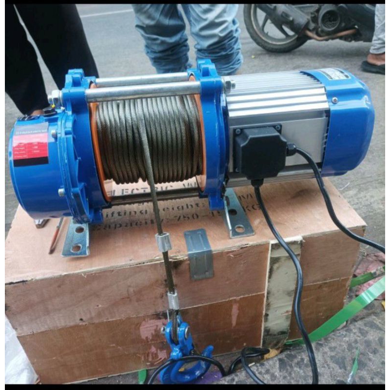 Electric winch hoist 1 ton seling 30 m katrol elektrik weka