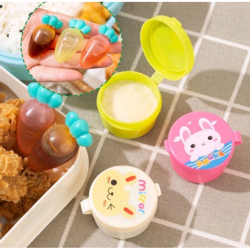 Wadah Botol Saos Bento Mini/ Botol Saos Tomat Sambal Kecap Selai Anak