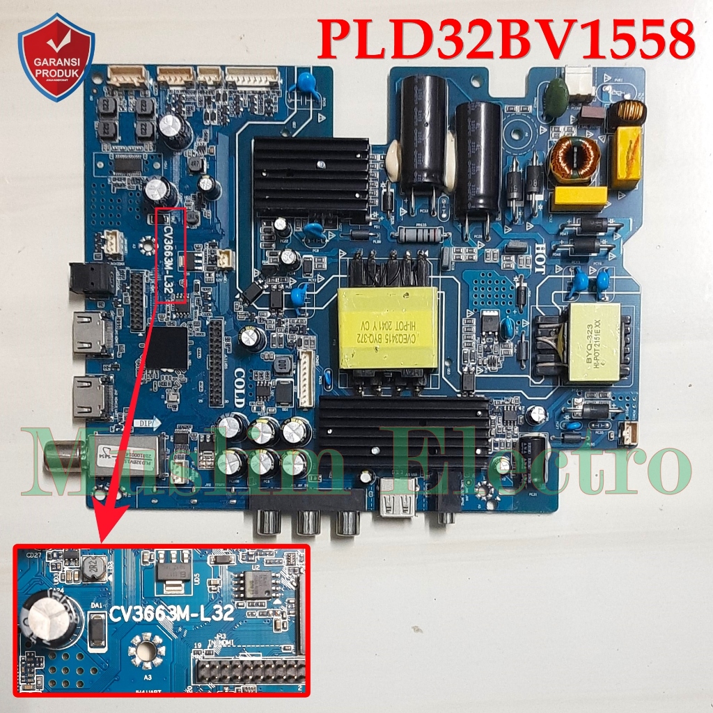 Mainboard LED TV Polytron PLD32BV1558 32BV1558